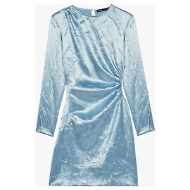 Maje Rilexette Kleid Blau Polyester Blau