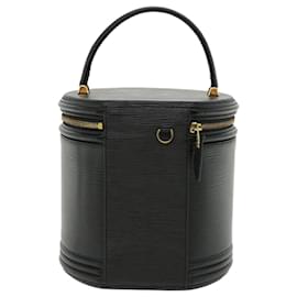Louis Vuitton-LOUIS VUITTON Epi Cannes Hand Bag Black M48032 LV Auth bs3063-Black