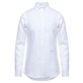 Camisa de hombre Malo de lino blanco Blanco