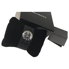 Paco Rabanne Feine Uhren Schwarz Silber