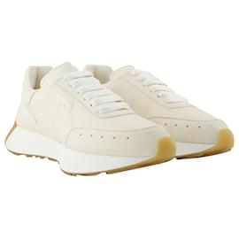 Alexander Mcqueen-Sprint Sneakers - Alexander Mcqueen - Beige - Leather-Beige