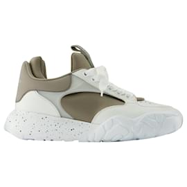 Alexander Mcqueen-Court Sneakers in White/Multi Leather-Multiple colors