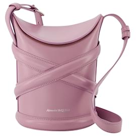 Alexander Mcqueen-The Curve Bag in Pink Leather-Pink
