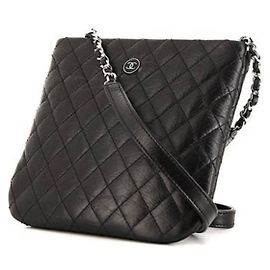 Chanel shoulder sling bag Black