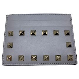 Valentino Rockstud card holder Grey