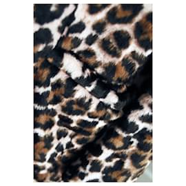 The Kooples-Abrigo de piel sintética de leopardo T: 38-Estampado de leopardo
