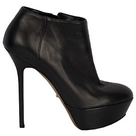 Sergio Rossi Platform Heeled Ankle Boots Black