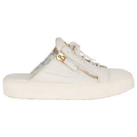 Baskets à lacets slip-on Giuseppe Zanotti Blanc