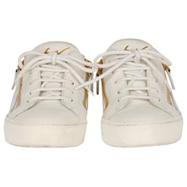 Giuseppe Zanotti-Slip-On Lace-Up Sneakers-White