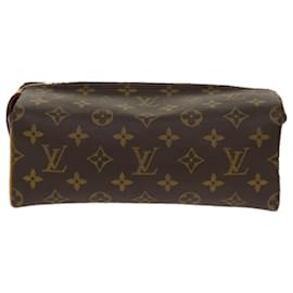 Louis Vuitton-LOUIS VUITTON Monogram Trousse Patte Pression Cosmetic Pouch M47636 auth 33046-Monogram