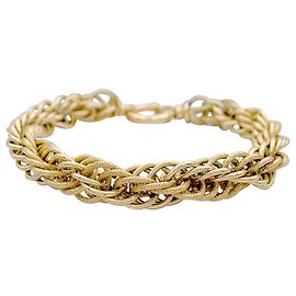 inconnue Pulseira de ouro amarelo de malha extravagante. Outro