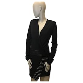 Pinko Kleid mit Strass Schwarz