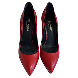Saint Laurent-Zapatos de tacón rojos de Saint Laurent-Roja