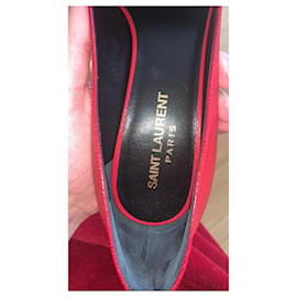 Saint Laurent-Sapatos vermelhos Saint Laurent-Vermelho