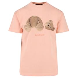 Palm Angels-Palm Angels Broken-Bear Classic T-Shirt-Orange