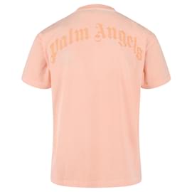 Palm Angels-Palm Angels Broken-Bear Classic T-Shirt-Orange