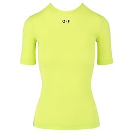 Off White Camiseta Off-White Off Stamp Sec Skin Amarillo