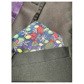 Hermès-Men Scarves-Blue