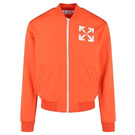 Off White Bomber-Trainingsjacke mit Pfeilen in Off-White Orange