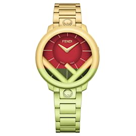 Fendi-FENDI Run Away Bracelet Watch-Golden,Metallic