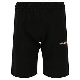 Off White shorts de chándal con estampado de flechas de color blanco roto Negro