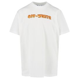 Off White Camiseta off-white com estampa de setas e gola redonda Branco