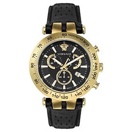 Montre Versace Bold Chrono en cuir Doré Métallisé