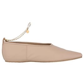 Stella Mc Cartney Stella McCartney Ankle Chain Flats Beige