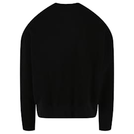Palm Angels-Palm Angels Broken-Shark Crewneck Sweatshirt-Black