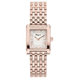 Salvatore Ferragamo Reloj con pulsera de encaje Ferragamo Rosa