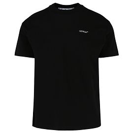 Off White camiseta con logo estampado Negro