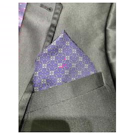 Hermès-Men Scarves-Navy blue