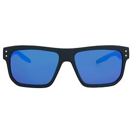 Occhiali da sole in gomma con montatura squadrata Puma Blu