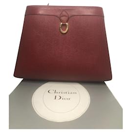 Christian Dior-Sacos de embreagem-Bordeaux