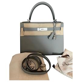 Hermès-Kelly 28 commande spéciale-Gris