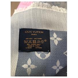 Louis Vuitton-xaile-Azul claro