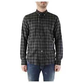 John Richmond Camisa hombre Richmond denim estilo escocés Negro Gris