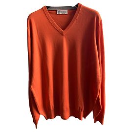 Brunello Cucinelli Rostoranger WO WS Pullover Orange