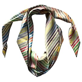 Hermès-Silk Large Losange scarf-Multiple colors