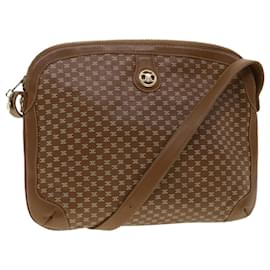 Céline-CELINE Shoulder Bag Leather Brown Auth 33155-Brown