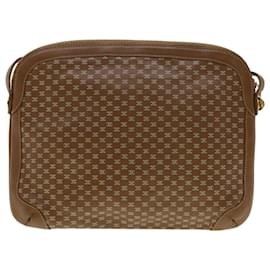 Céline-CELINE Shoulder Bag Leather Brown Auth 33155-Brown