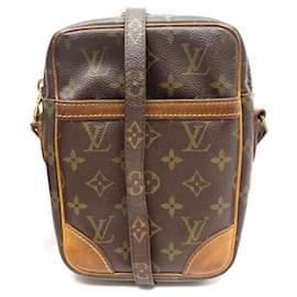 Louis Vuitton-LOUIS VUITTON DANUBE PM MONOGRAM CANVAS BANDOULIERE BAG M45266 BAGS-Brown