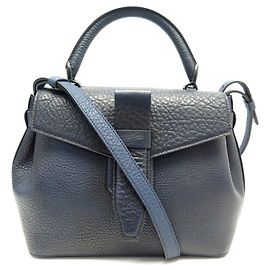 NUOVA LANCEL CHARLIE PM UNA BORSA A MANO08370 Borsa a tracolla in pelle blu navy Blu navy