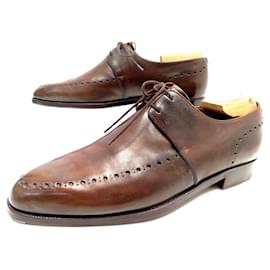 Berluti-BERLUTI ELEGANT SHOES 009 Derby 2 carnations 7.5 41.5 PATINA LEATHER SHOES-Brown