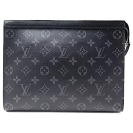 Louis Vuitton-NUEVO LOUIS VUITTON TRAVEL POUCH EN LONA MONOGRAM ECLIPSE POUCH-Negro