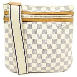 BOLSA BOSPHORE BOSPHORE LOUIS VUITTON COM BOLSA DAMIER AZUR DE LONA TRANSVERSAL Branco