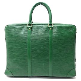 LOUIS VUITTON SIRIUS HANDREISETASCHE 40 CM KOFFER PPE LEDER GRÜN TASCHE Grün