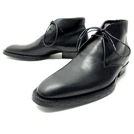 Yves Saint Laurent BOTAS SAINT LAURENT 582336 WYATT T39 botas de couro preto Preto