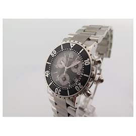 Chaumet-CHAUMET CHRONO CLASS ONE WATCH 624 ct quartz 36 MM PALLADIE STEEL WATCH-Silvery