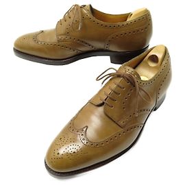 SCARPE JOHN LOBB DERBY DARBY FLOWER TOE 7.5E 41.5 SCARPE ORO DI CUOIO Marrone
